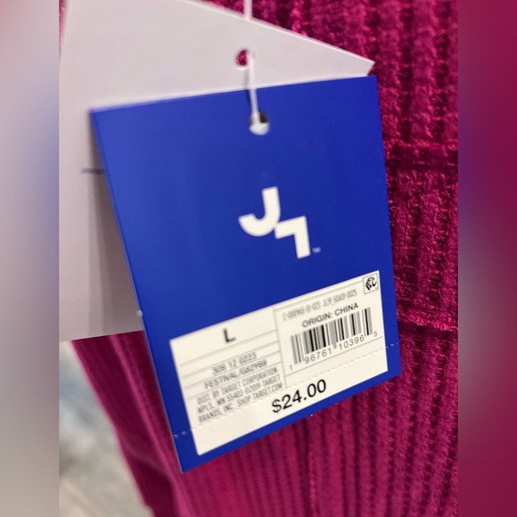 JoyLab, Women’s, Top, Long Sleeve, Waffle Knit, Open Split Neck Shirt. - Picture 5 of 7